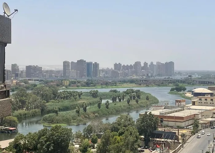 الجيزة شقة ذات غرفتين ترى النيل